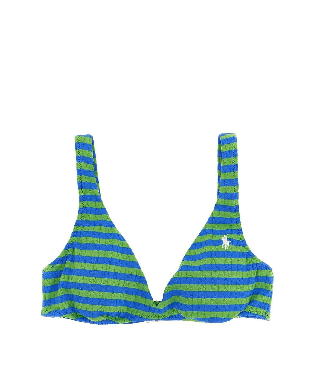 Polo Ralph Lauren Blue 'pony' Bikini Top