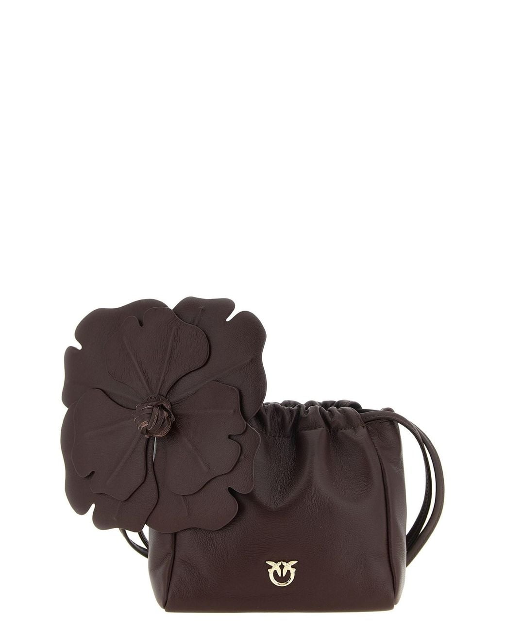 Pinko Brown 'flower' Pouch
