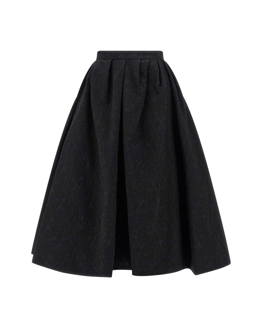 Carolina Herrera Black Midi Skirt 'Full Midi Skirt'