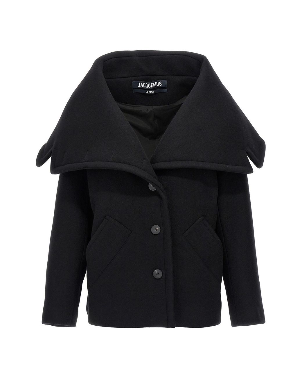 Jacquemus Black 'le Caban Caruso' Coat