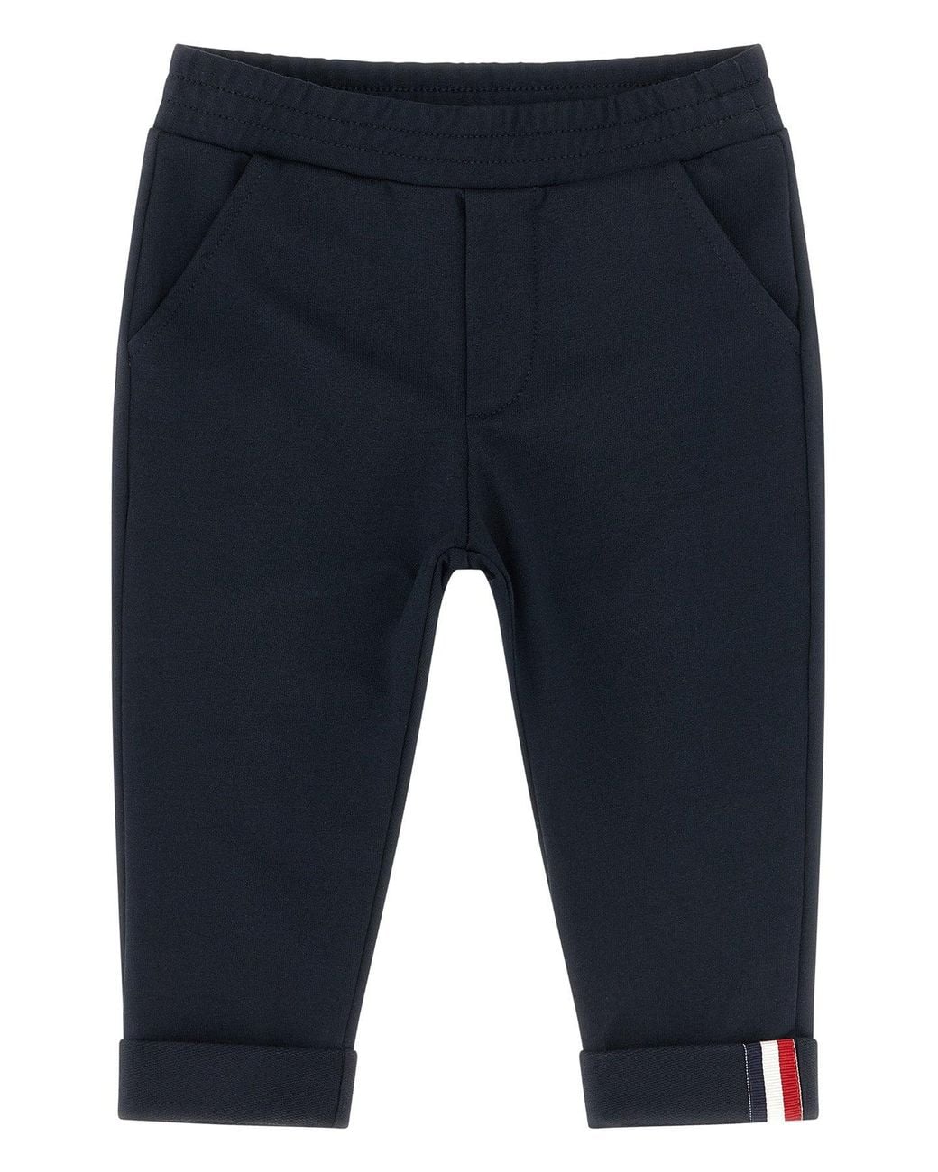 Moncler Blue 'Jogging Nastro Tricolore' Pants for men
