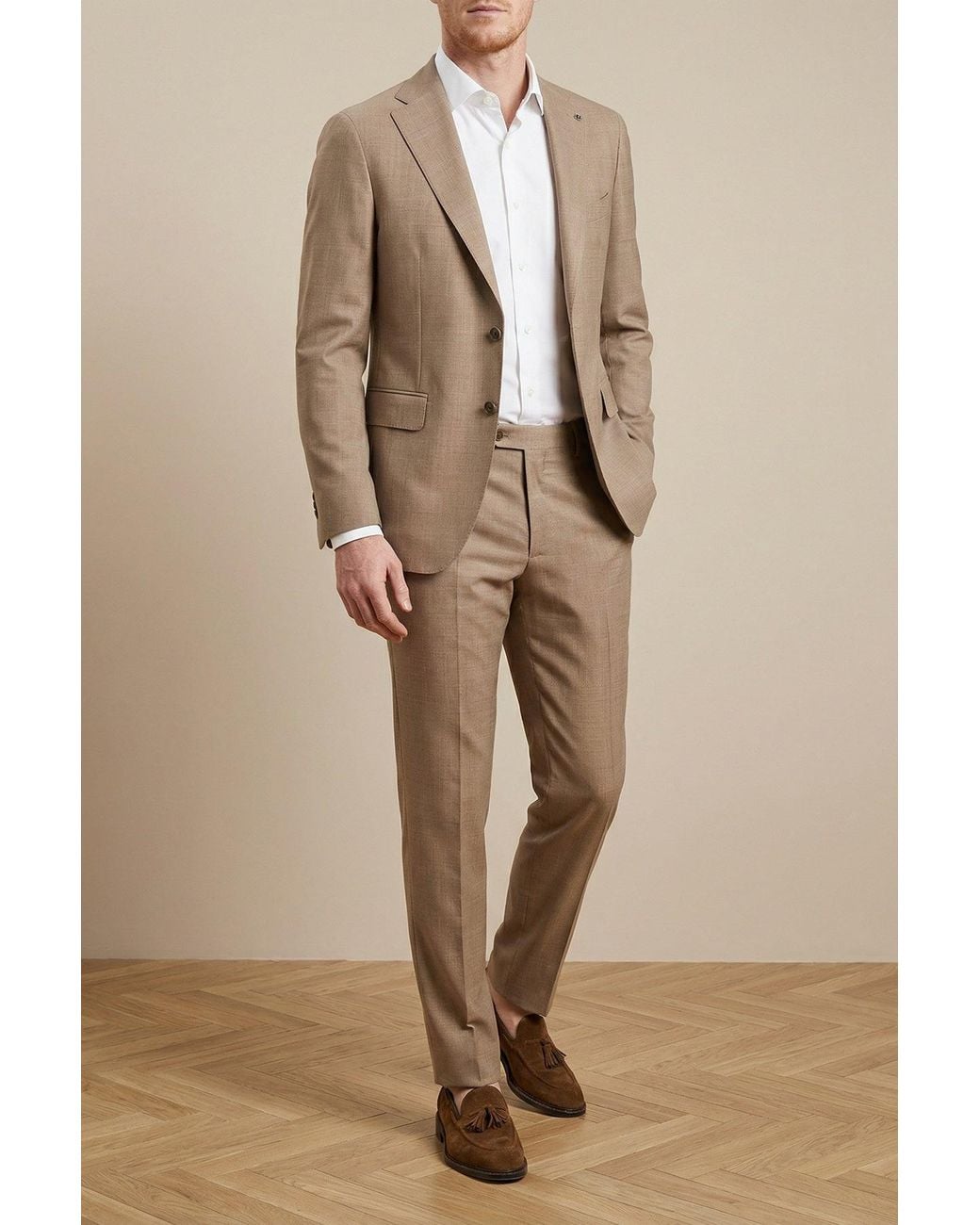 Tagliatore Brown Montecarlo Wool And Silk Suit for men