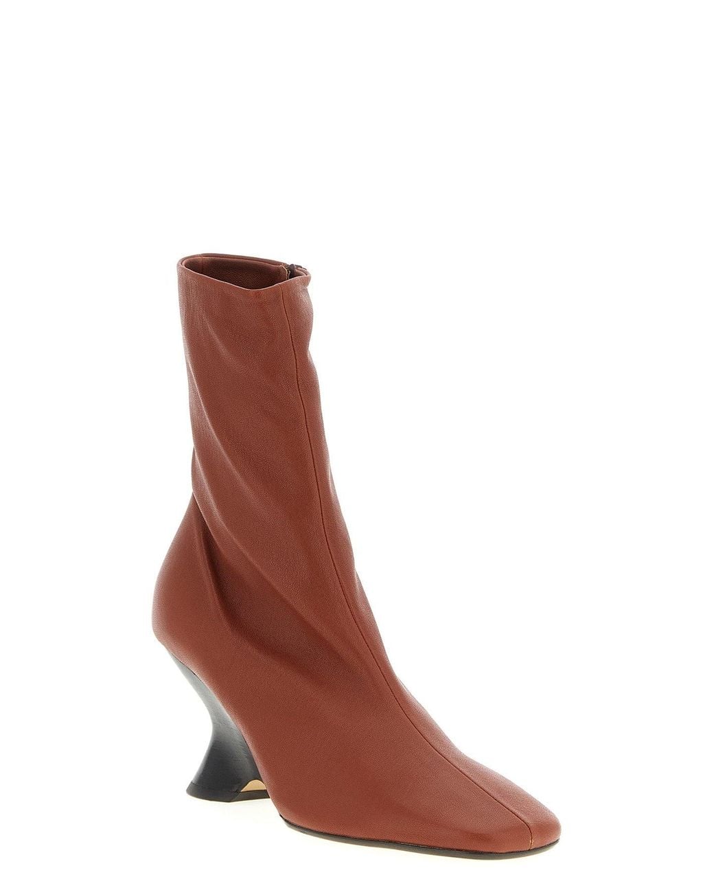 Dries Van Noten Brown Ankle Boots 'W. L.