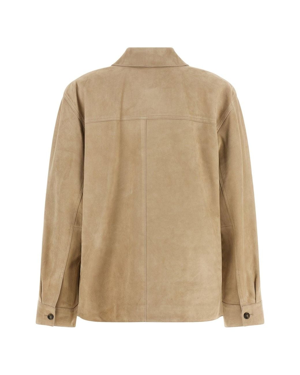 Weekend by Maxmara Natural Ghiera Suede Shacket
