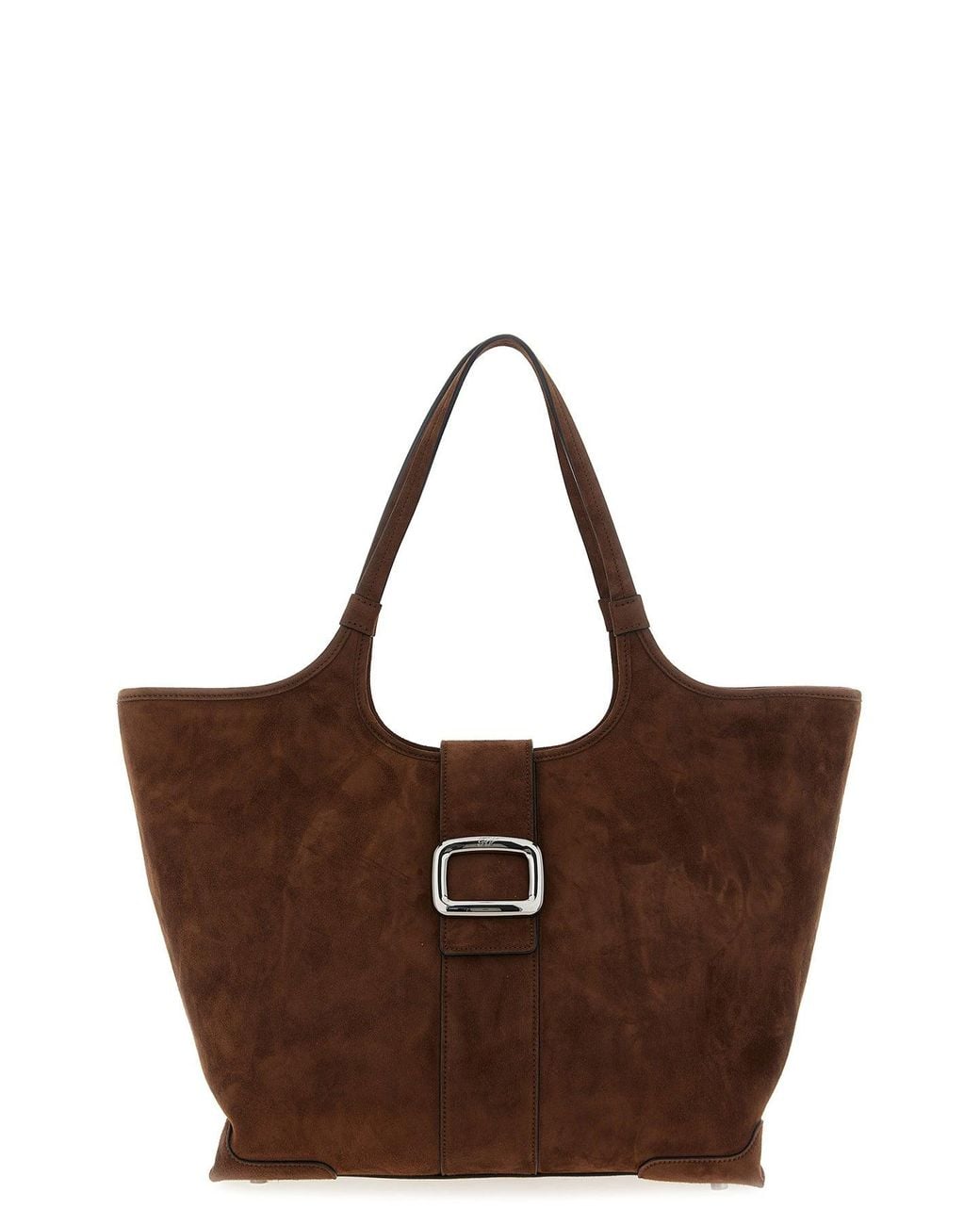 Roger Vivier Brown 'Grand Vivier Choc Medium' Tote Bag