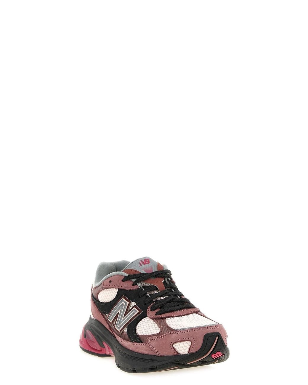 New Balance Pink Sneaker With Sculpted Sole