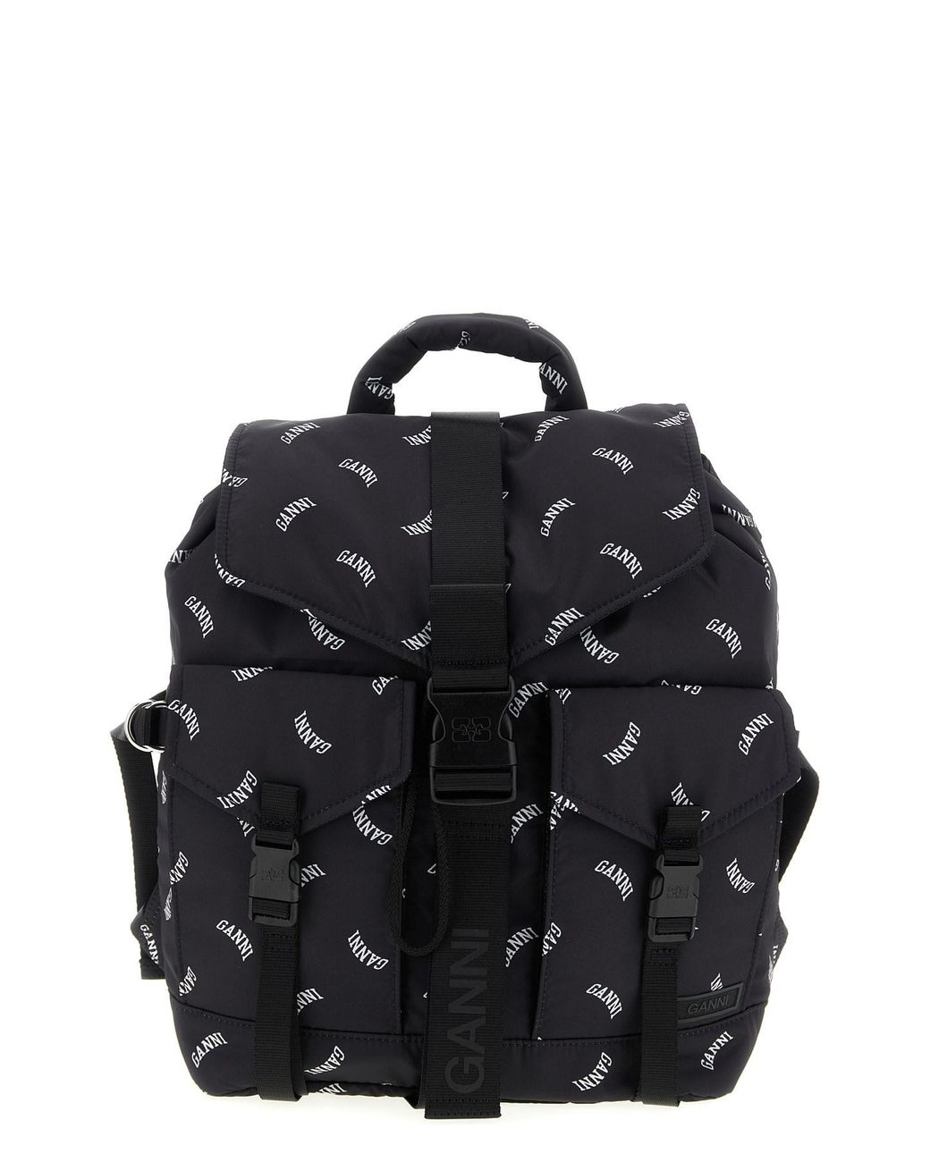 Ganni Black Rucksack "Re-Tech"