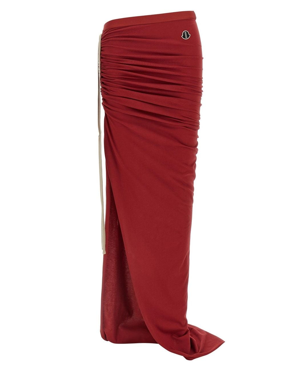 Rick Owens Red Moncler + 'Adjustable' Skirt