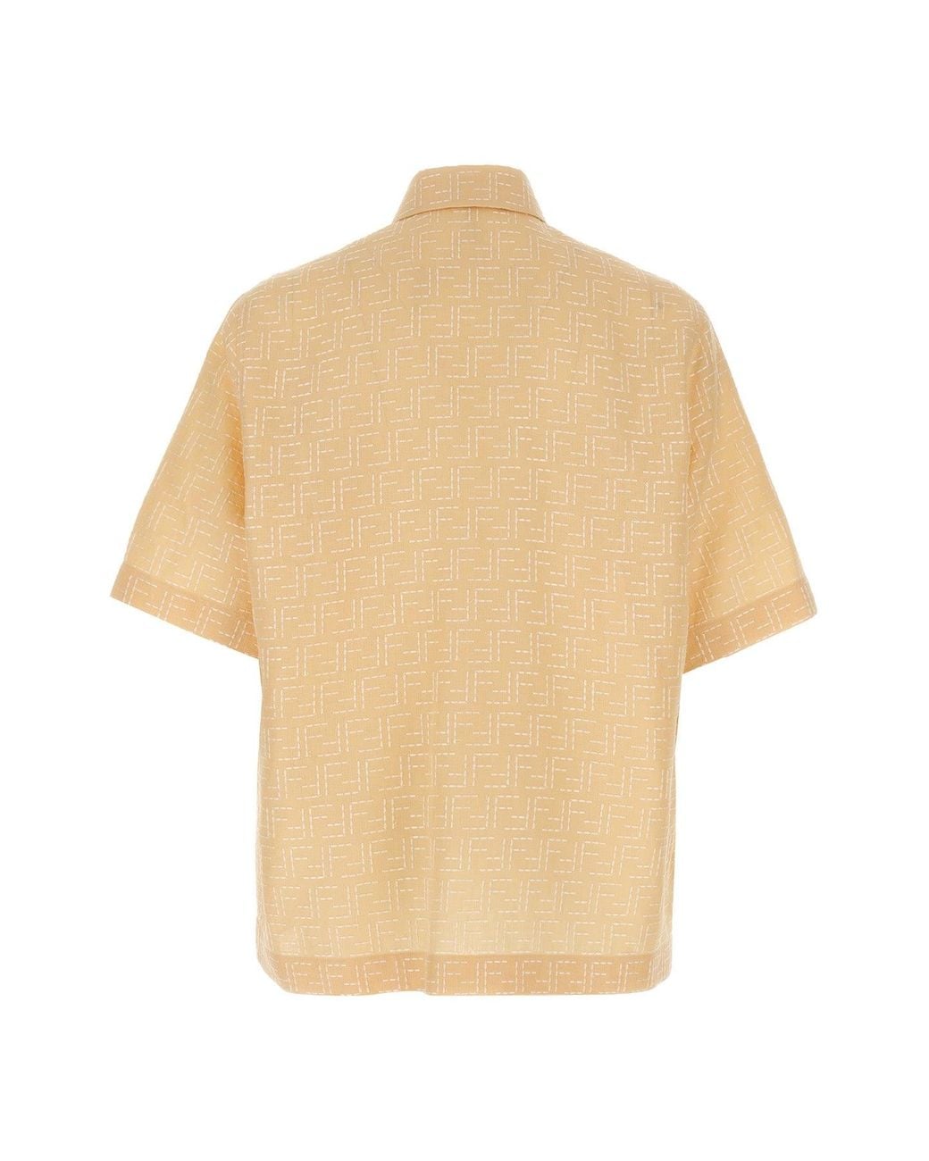 Fendi Natural Shirt 'Ff Jacquard' for men