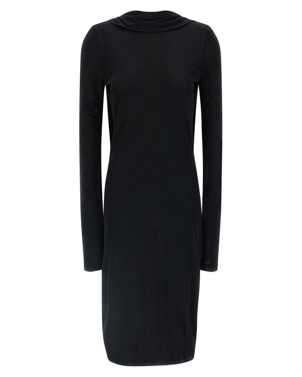 Totême Black 'cocoon Cape' Dress