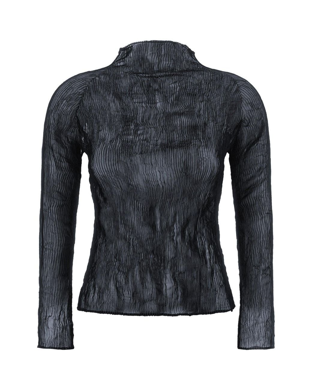 Issey Miyake Black "Chiffon Twist 1" Top