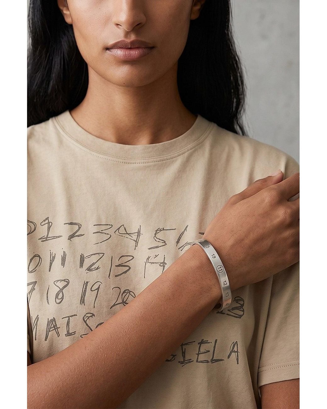 Maison Margiela Metallic 'Numeric' Bracelet for men