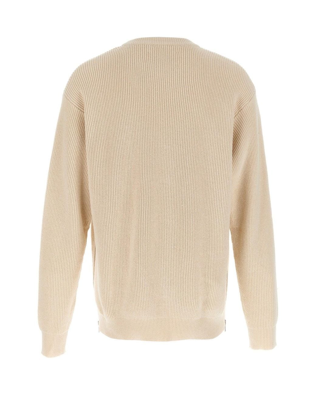Jil Sander White 'Zip' Sweater for men