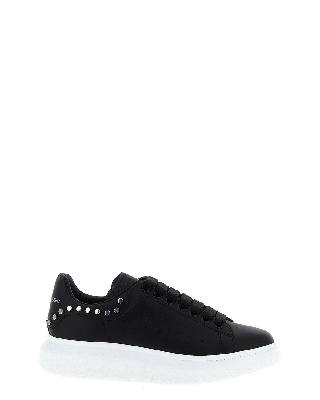 McQueen Black 'Oversized Studded' Sneakers for men