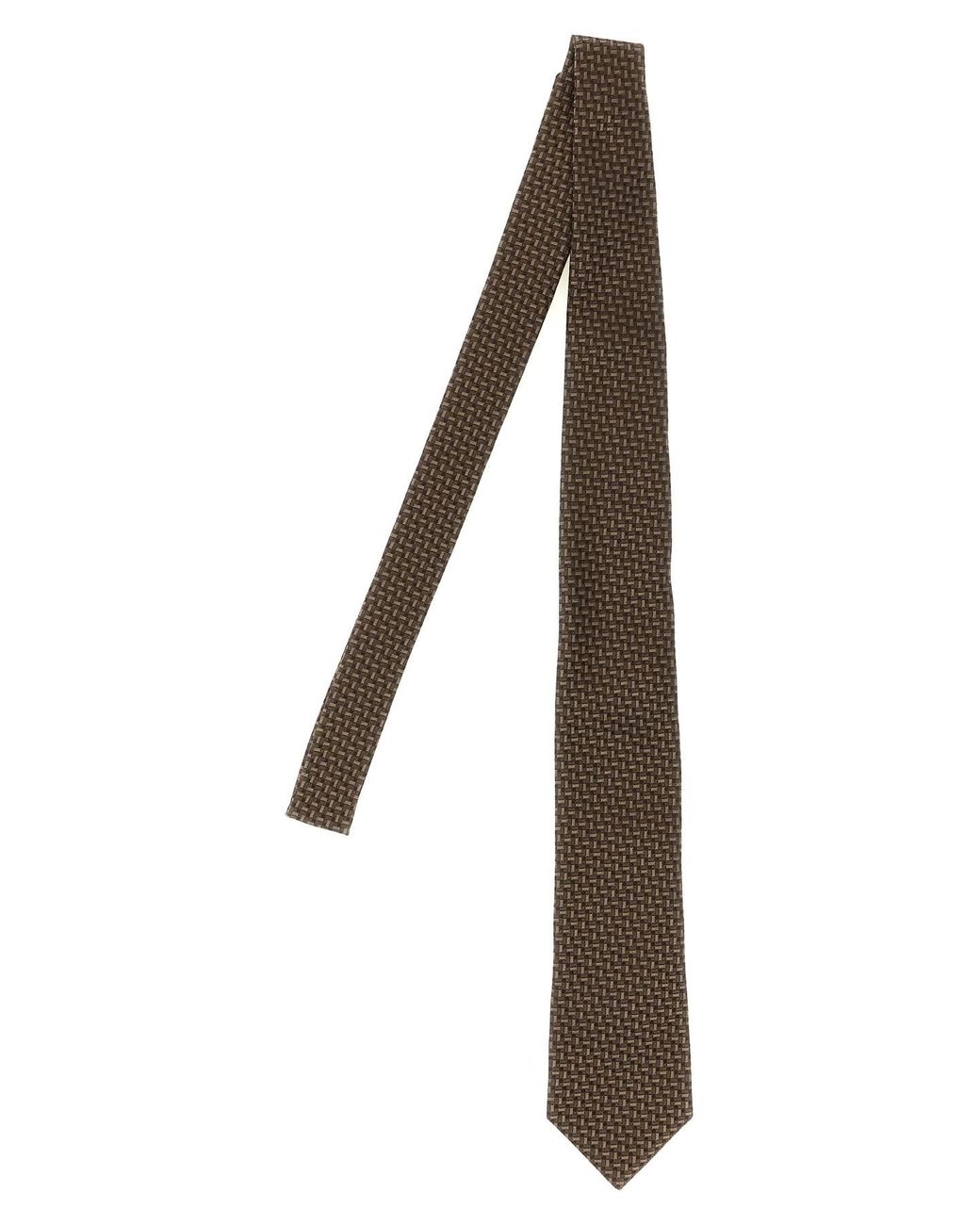 Brunello Cucinelli Multicolor Texture Silk Tie for men