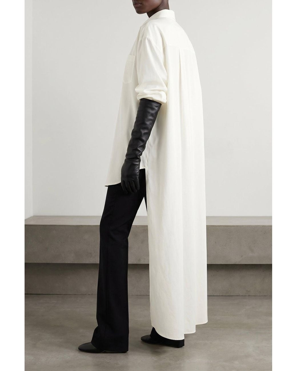 Balenciaga Black Tailored Trousers With Center Crease