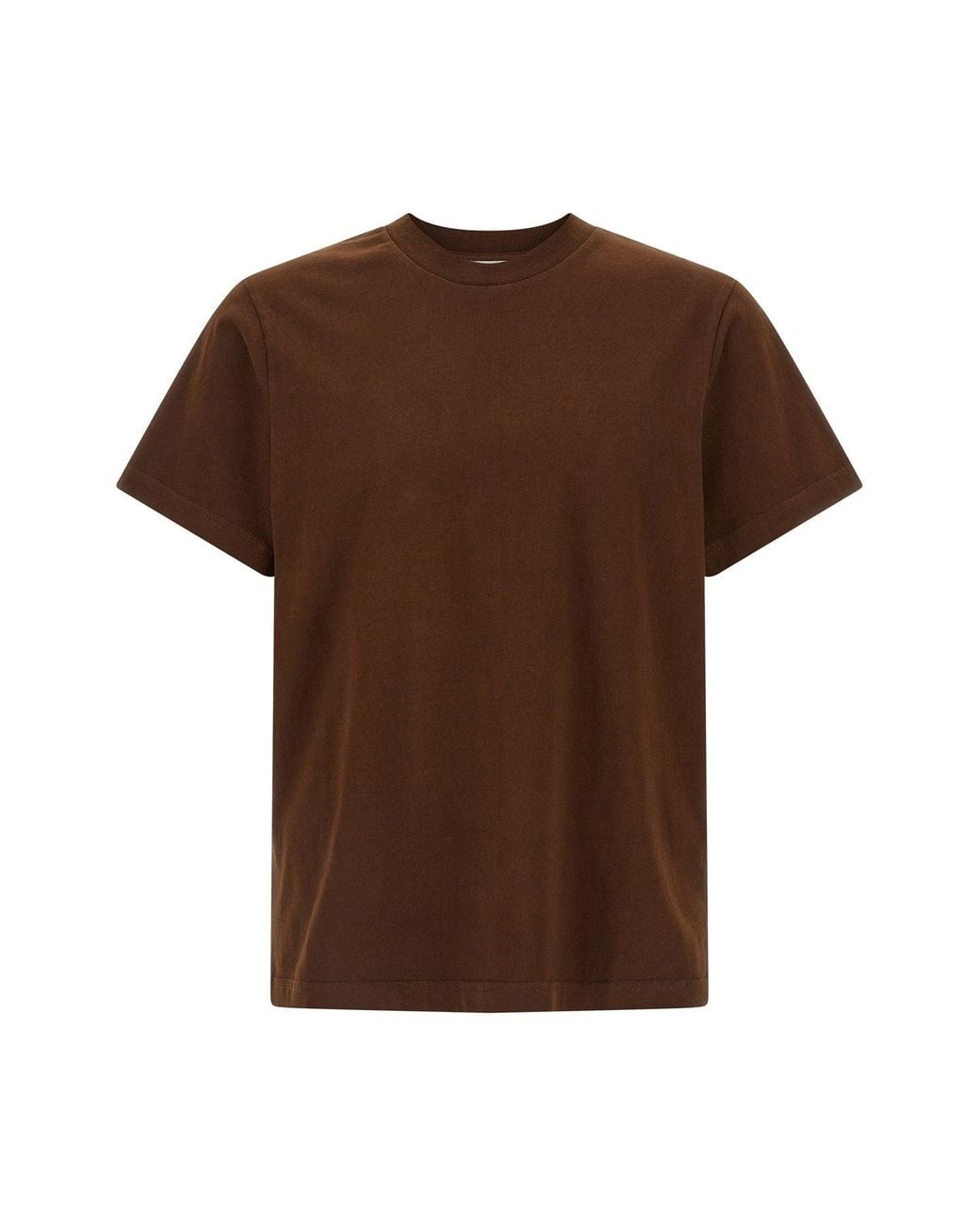 Entire studios Brown Structured Cotton T-Shirt for men