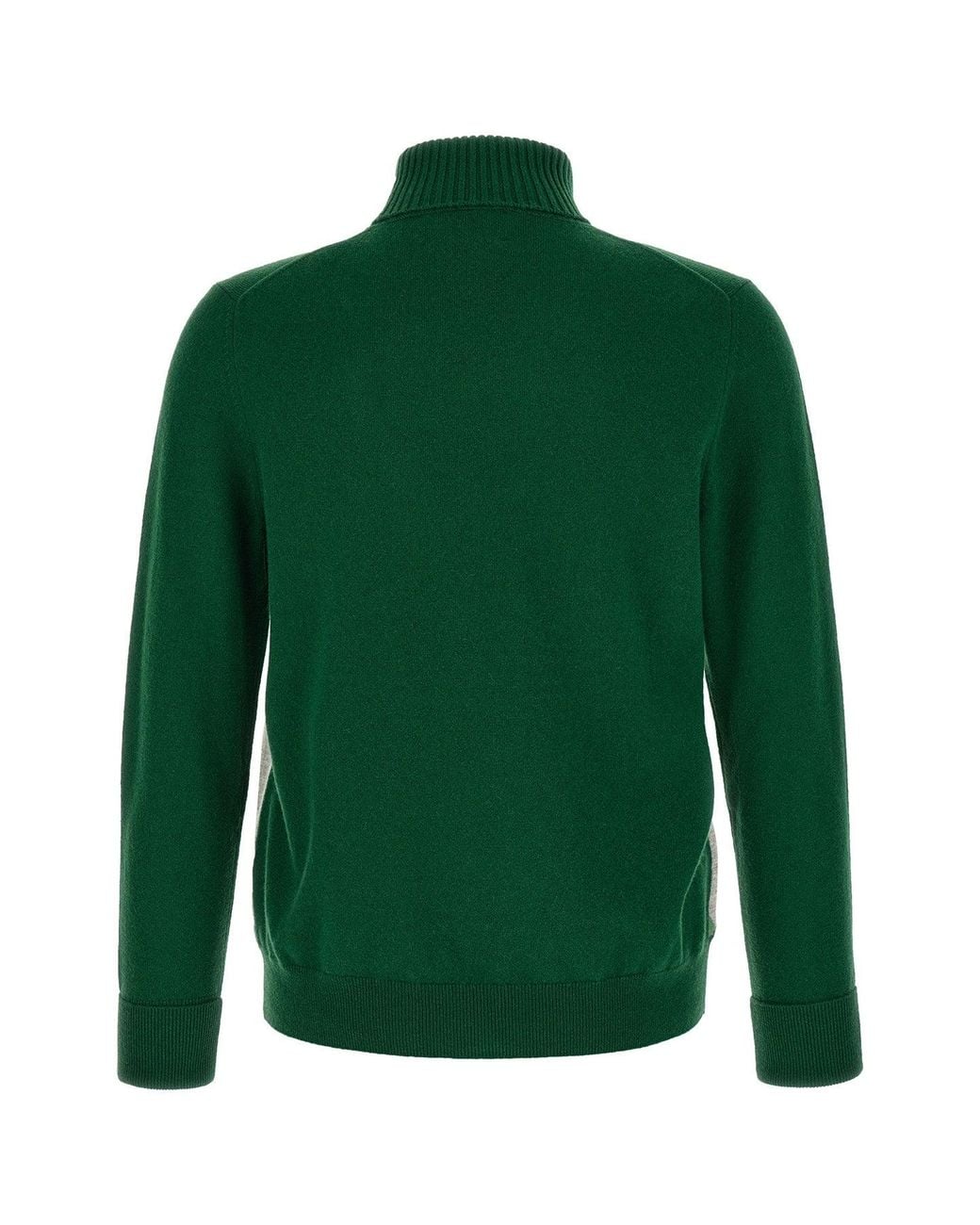 Ballantyne Green Turtleneck Sweater With 'Classic Diamond' Intarsia for men