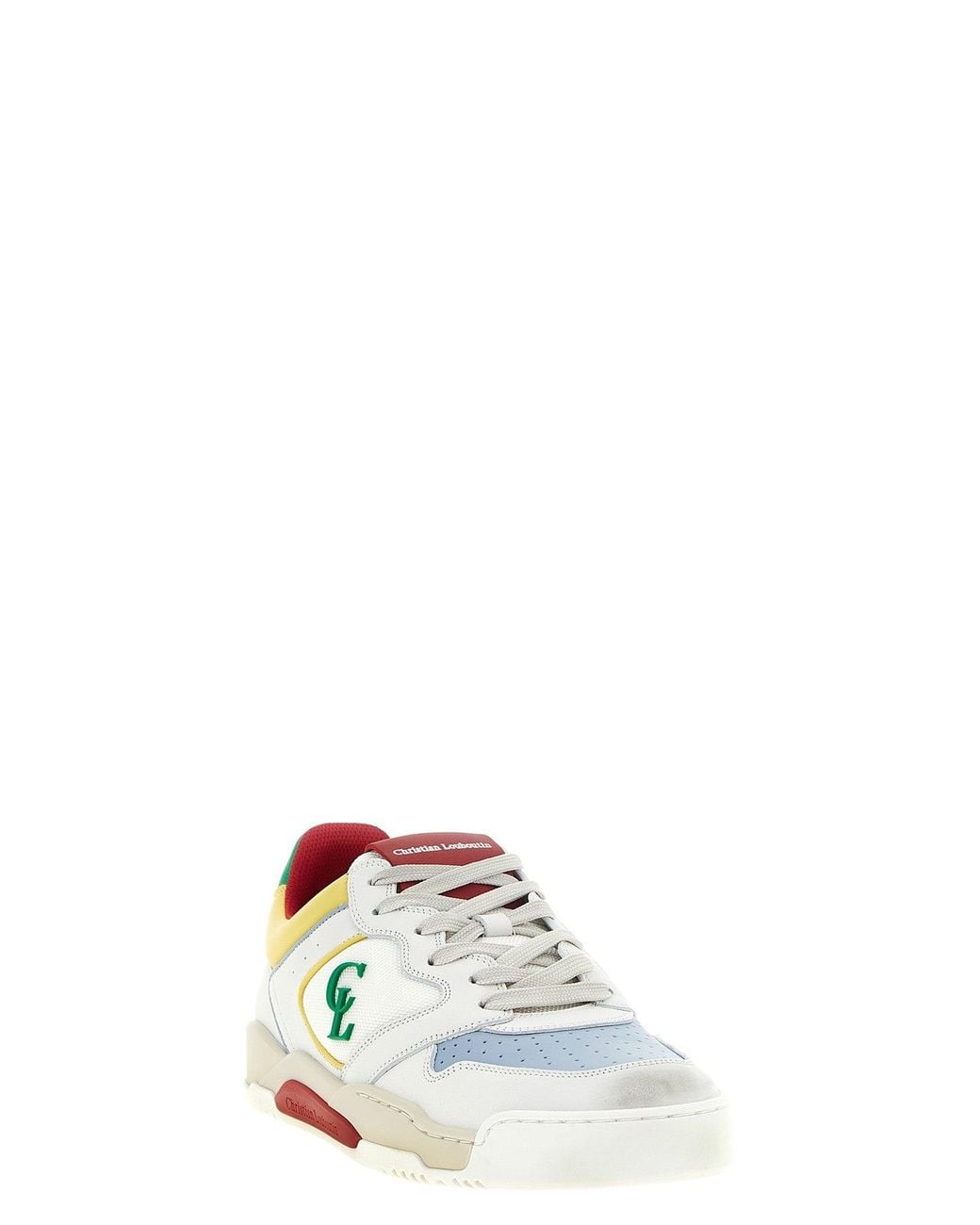 Christian Louboutin Yellow 'Bsktball 1 Retro' Sneakers for men