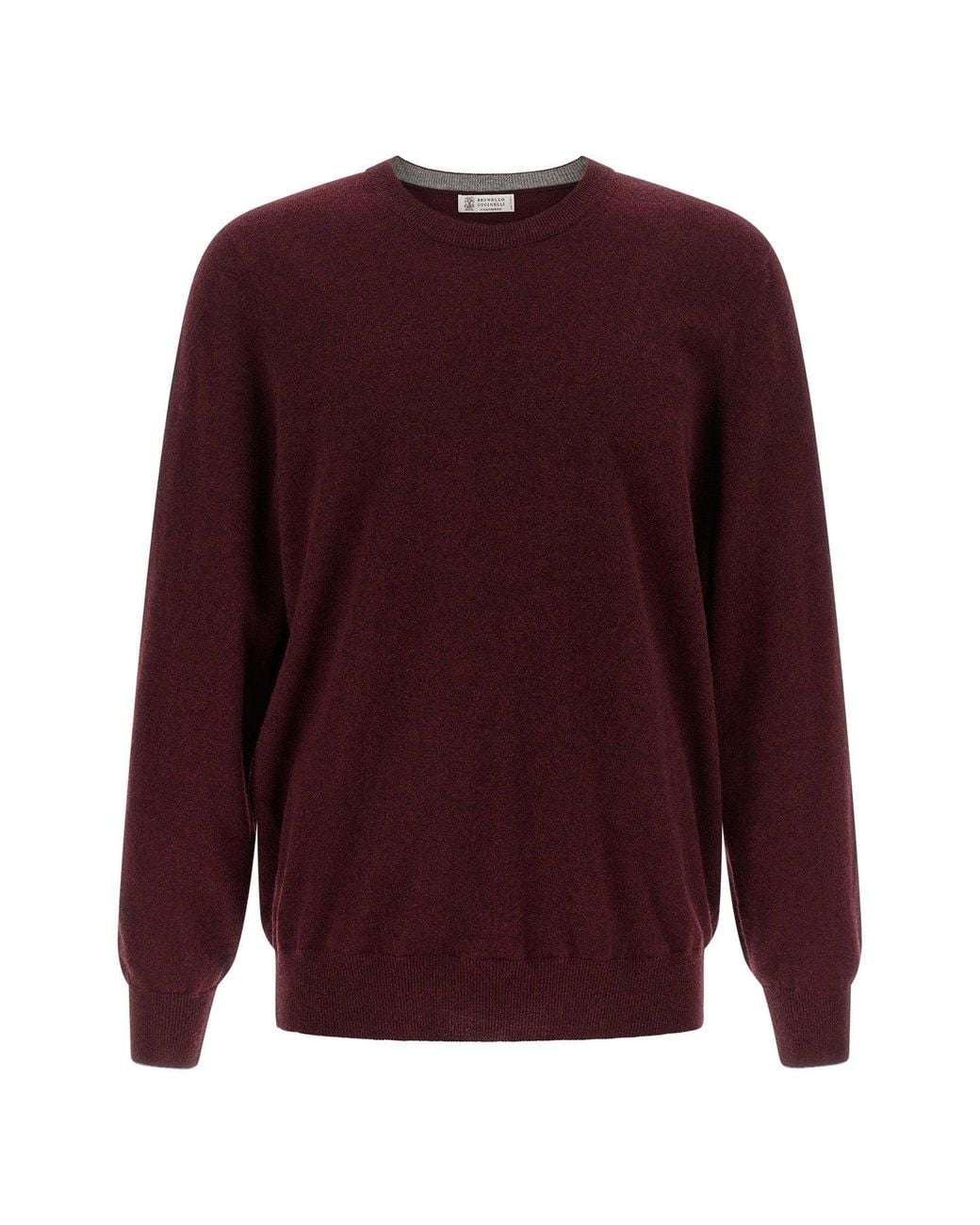 Brunello Cucinelli Purple Cashmere Sweater for men