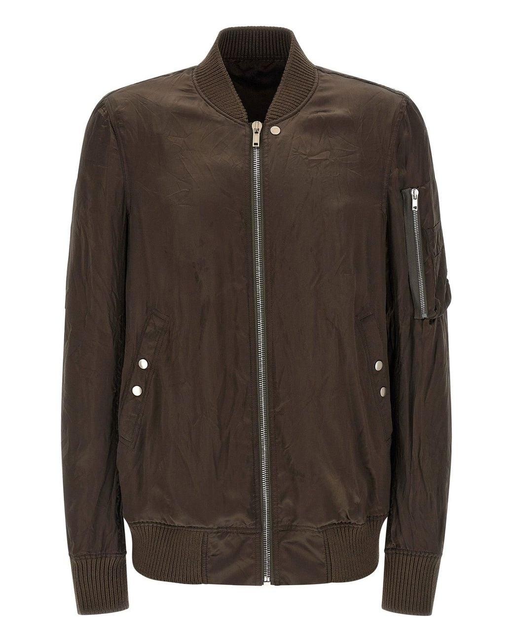 Rick Owens Brown 'Classic Flight' Bomber for men