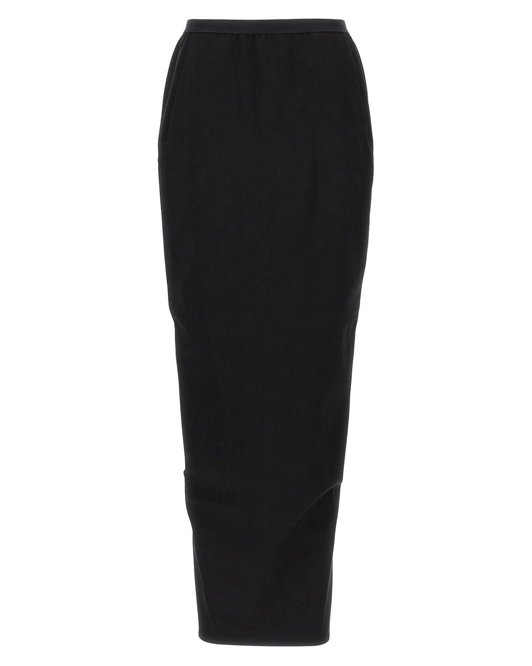 Rick Owens Black 'Soft Pillar Long' Skirt