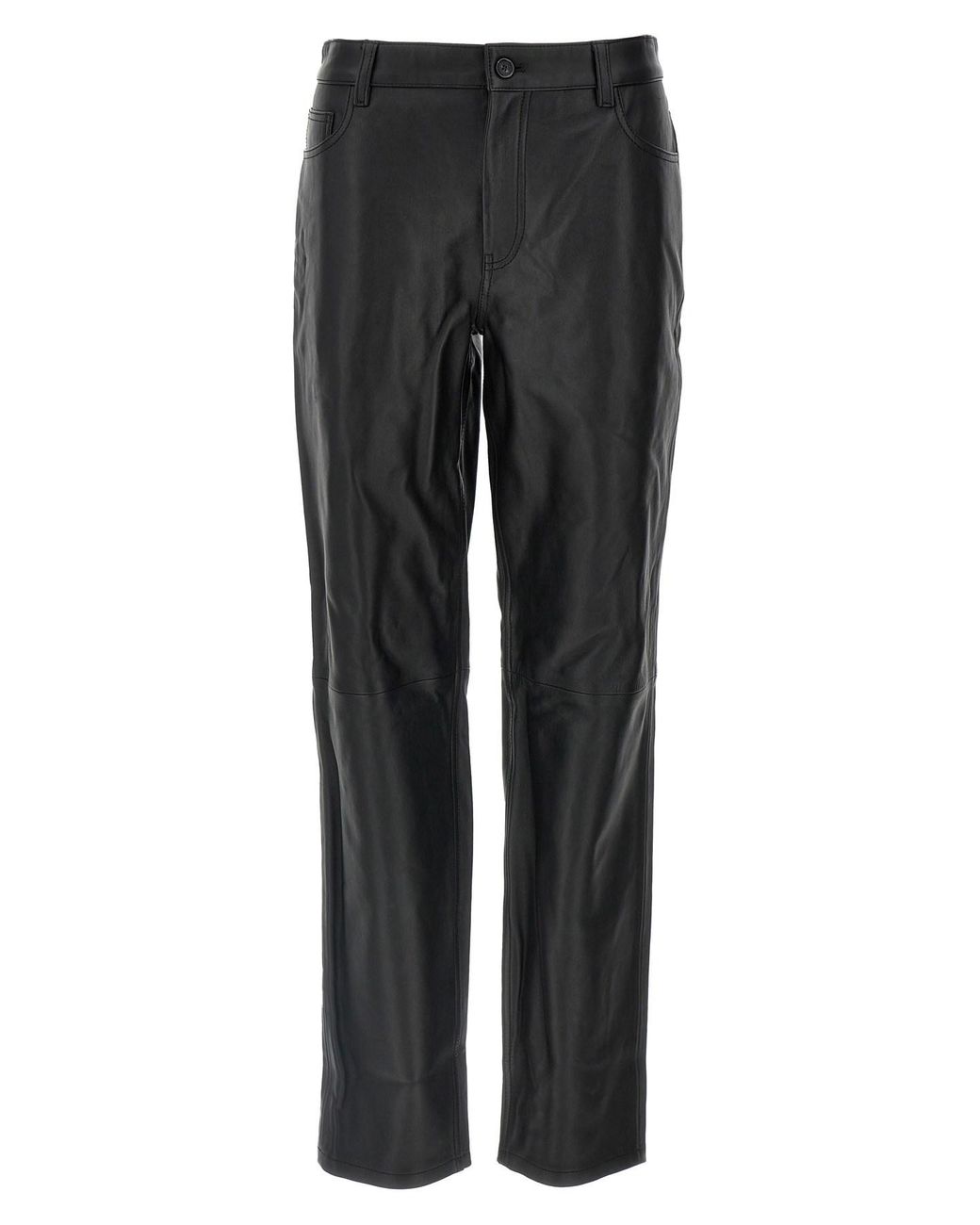 Totême Black Leather Pants