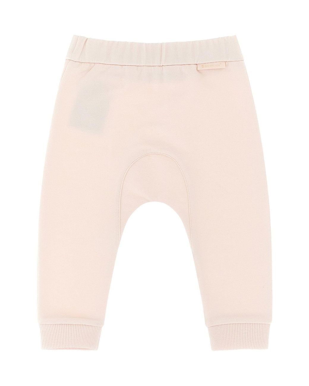 Moncler Pink Cotton Tracksuit With Logo Patch