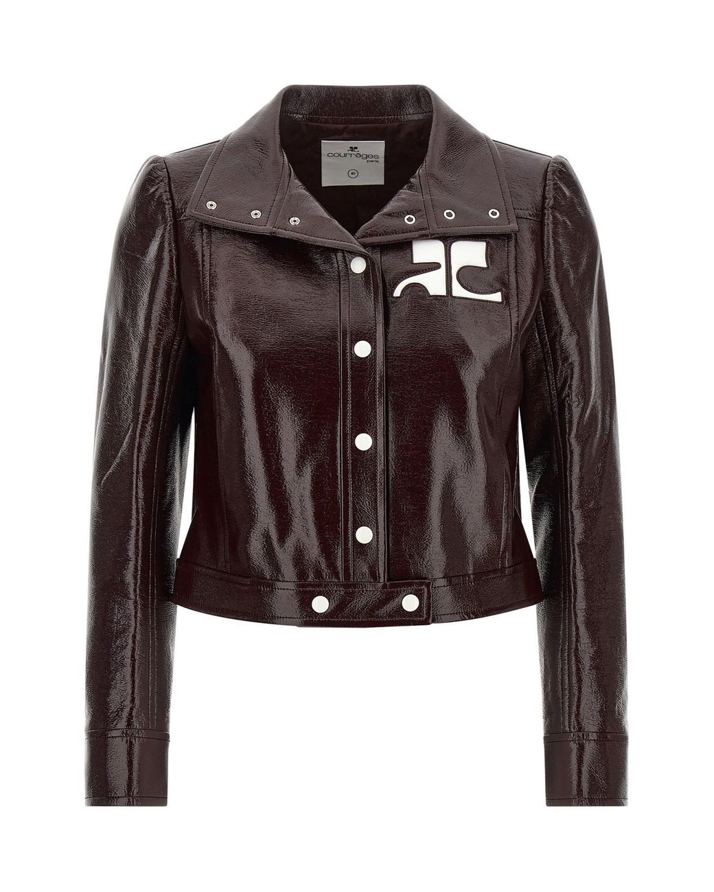 Courreges Brown 'reedition Vinyl' Jacket