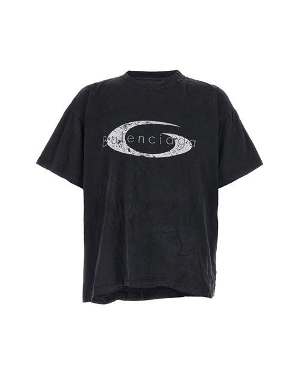 Tシャツ・カットソー Balenciaga Crinkled effect T-shirt Balenciaga Crinkled Effect T-shirt in Black for Men | Lyst