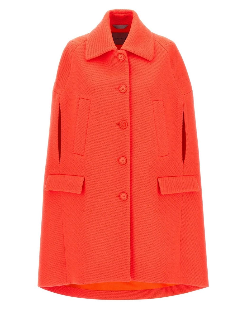 Balenciaga Red Cape Coat