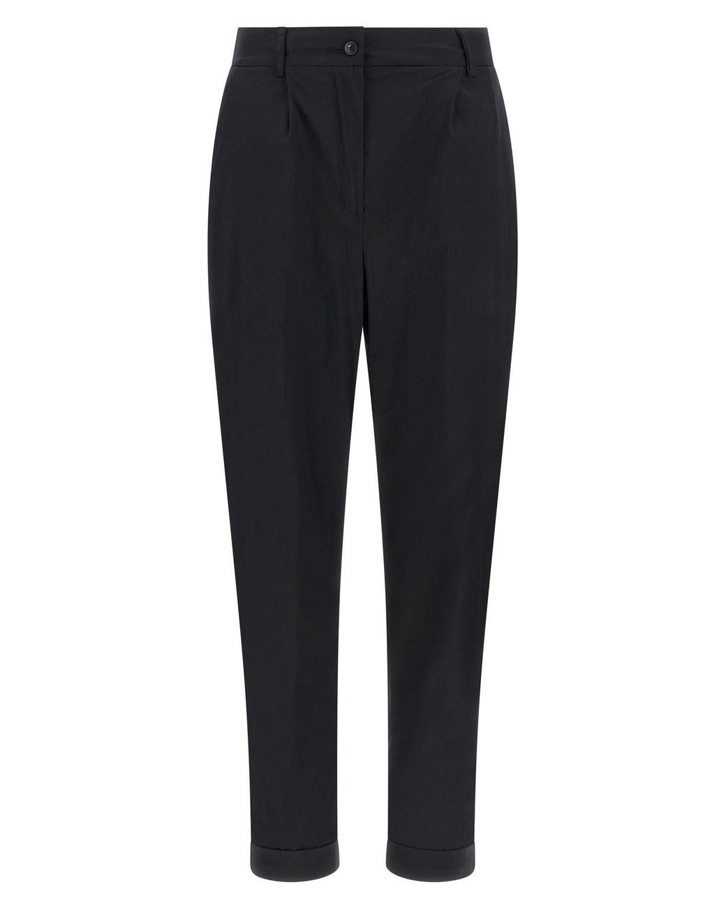 Kiton Black Poplin Pants