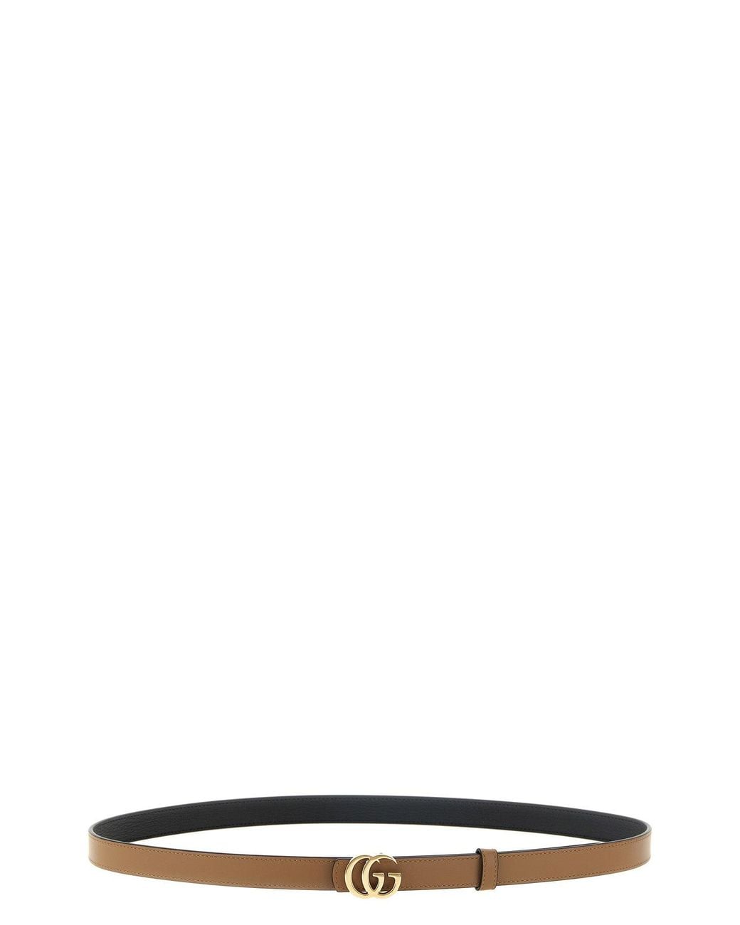 Gucci Black Gg Marmont Reversible Belt