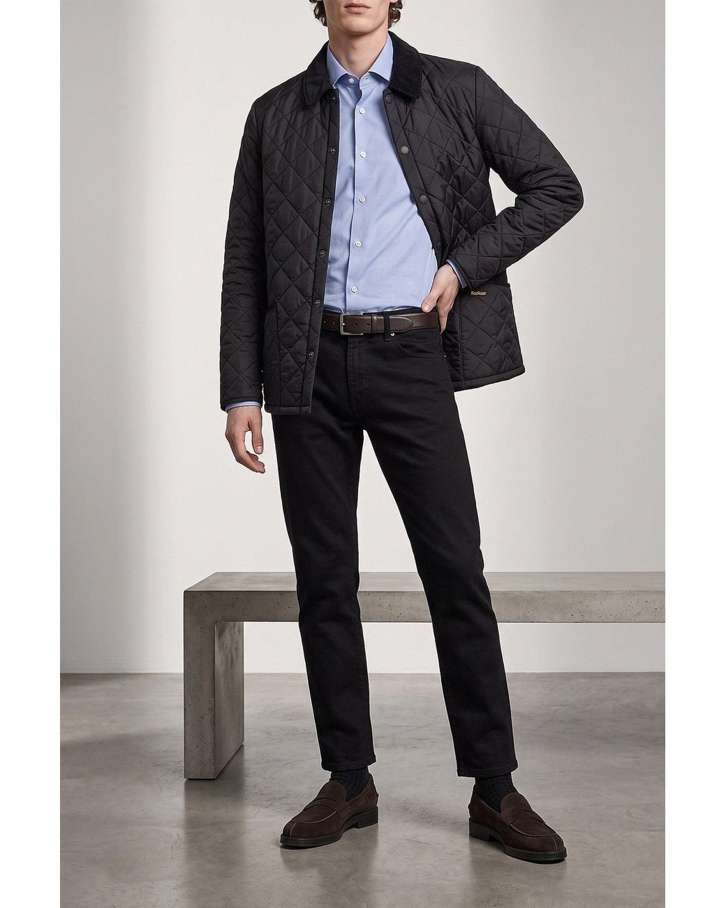 Finamore 1925 Blue Napoli1 Shirt With Gusset Detail for men