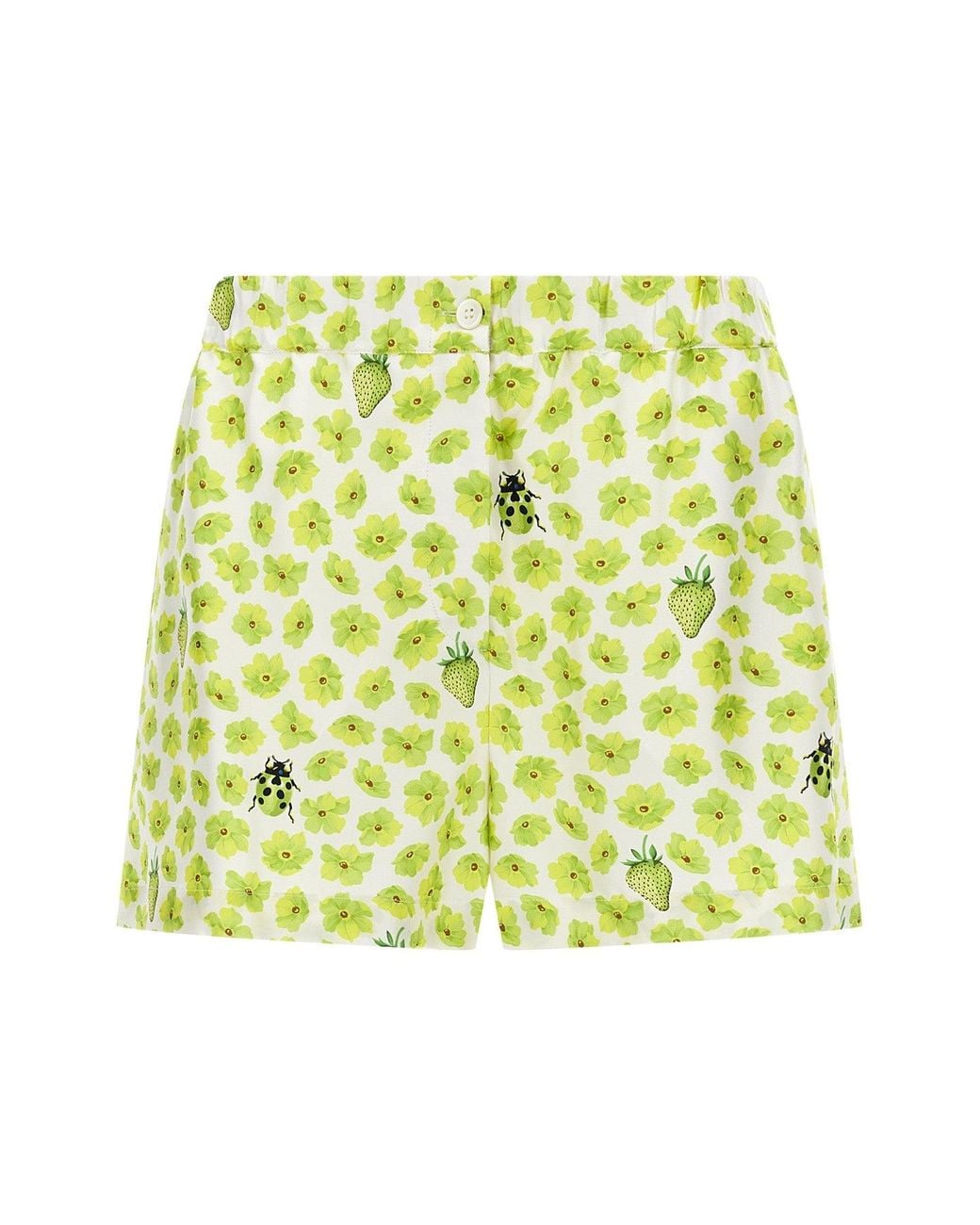 Versace Yellow Shorts 'Strawberry Garden'