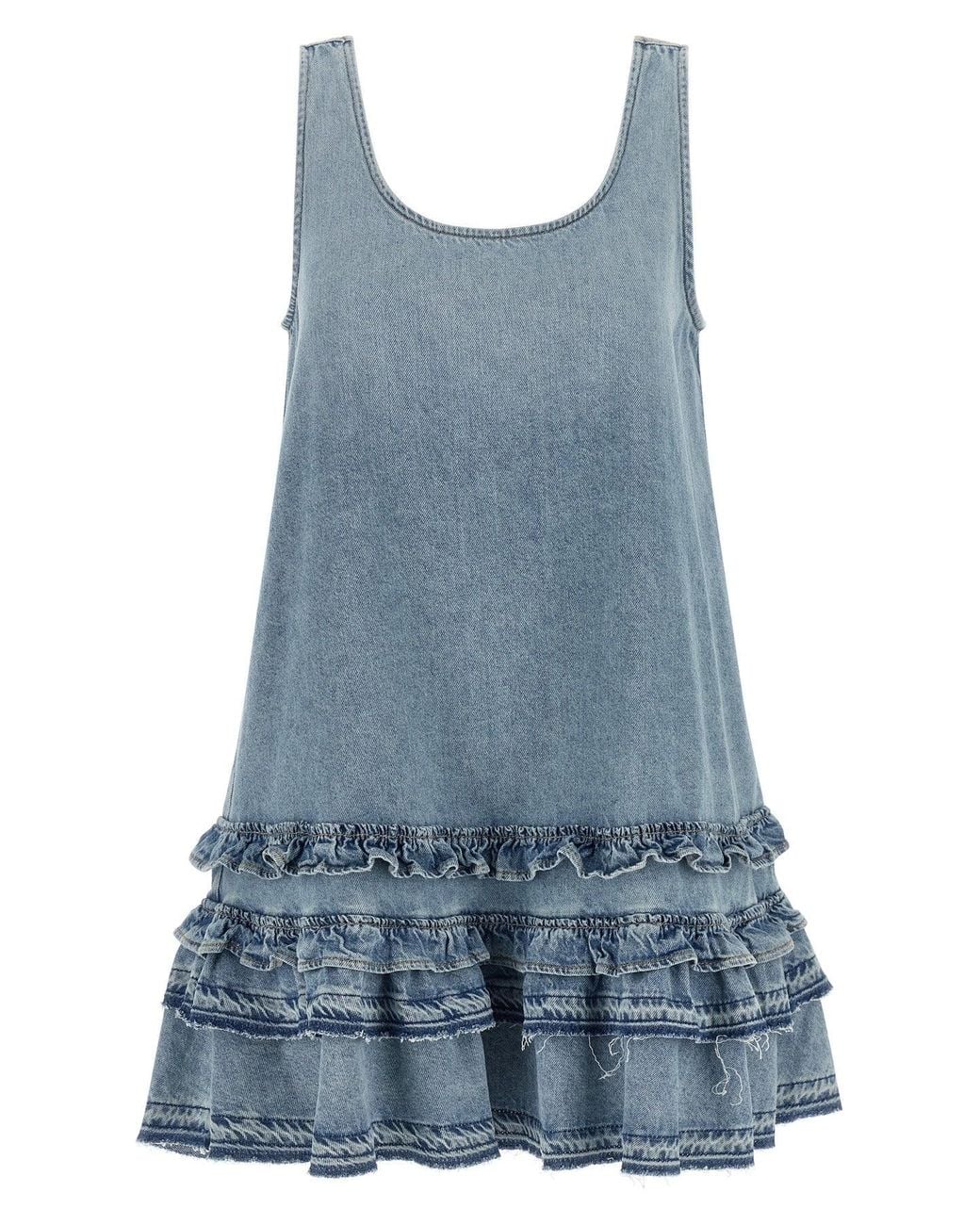 Ganni Blue Denim Dress