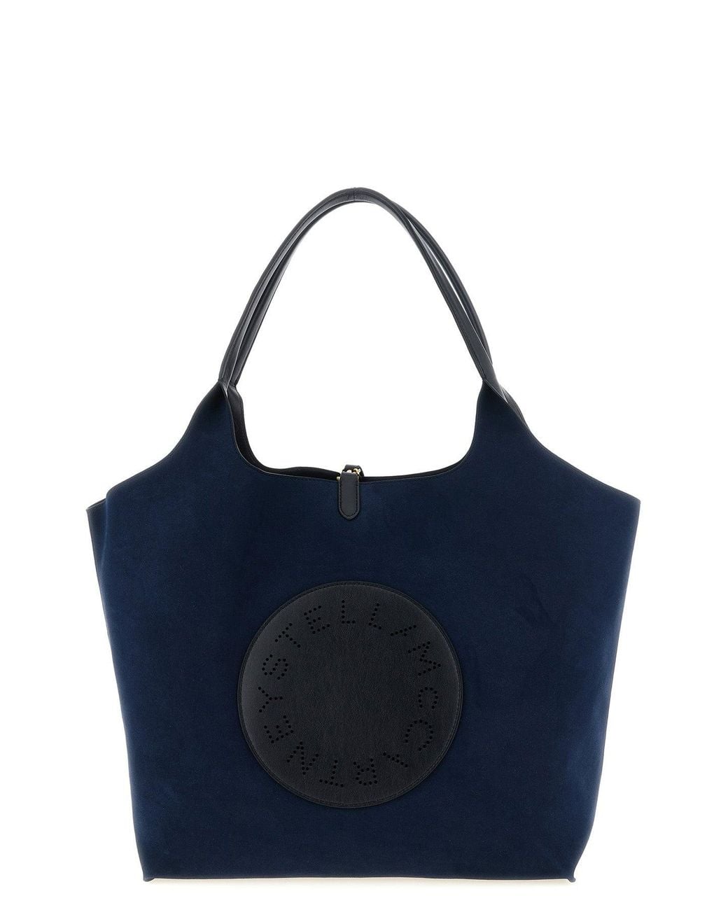 Stella McCartney Blue Reversible Logo Tote