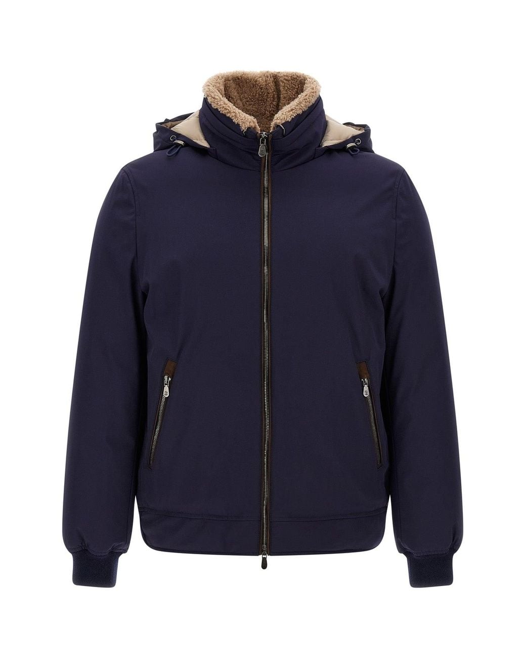Brunello Cucinelli Blue Padded Jacket for men