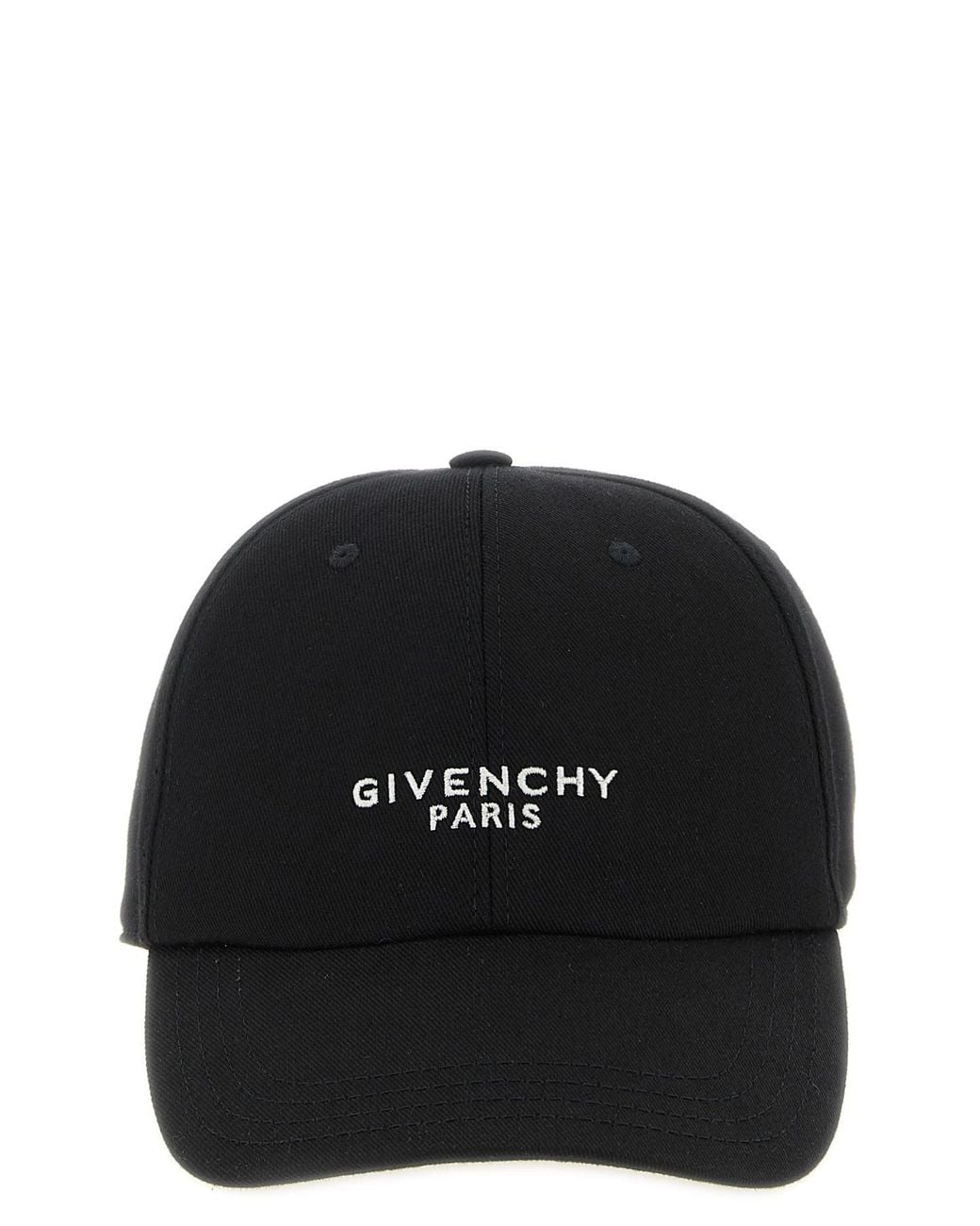 Givenchy Black Cap With Engraved Metal Buckle for men