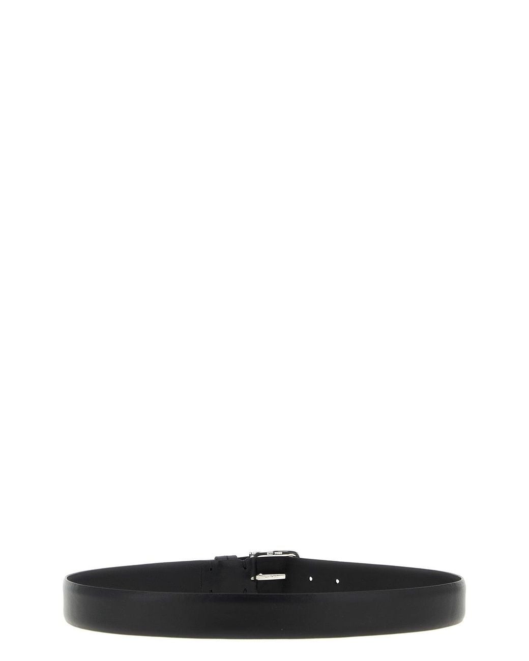 ZERBINI CLAUDIO Black 'In Vitello 3.5 Cm' Belt for men