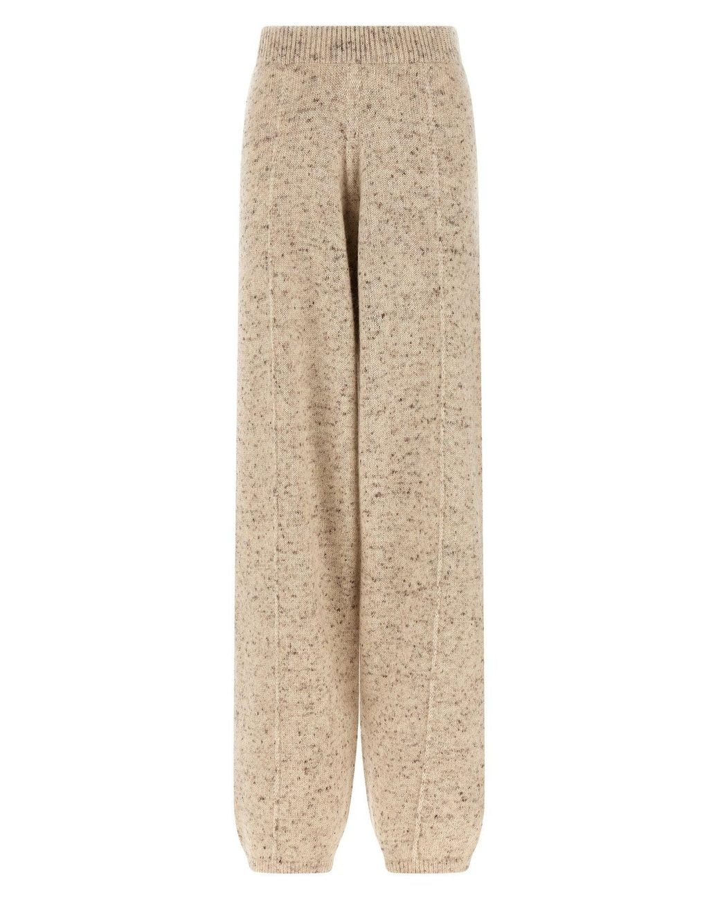 Fabiana Filippi Natural Mélange Knit Trousers