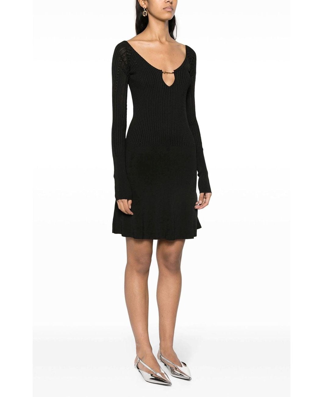 Jacquemus Black 'La Mini Robe Pralù' Mini Dress