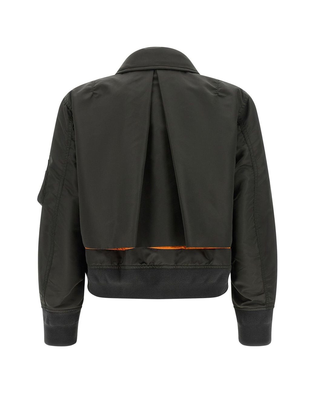 Sacai Black Blouson With Layered Construction