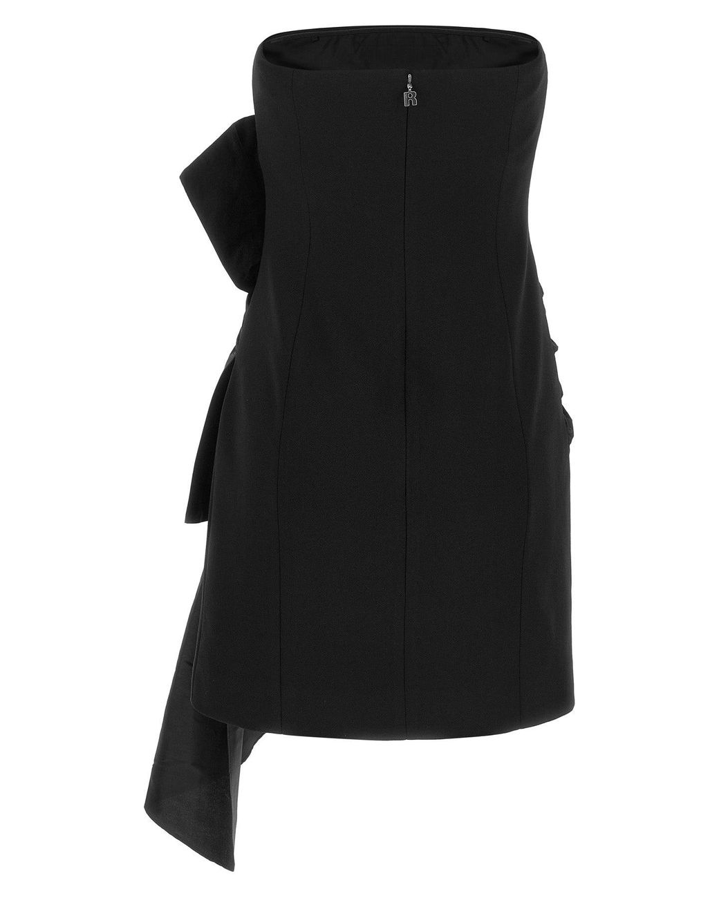 ROTATE BIRGER CHRISTENSEN Black Bustier Bow Dress