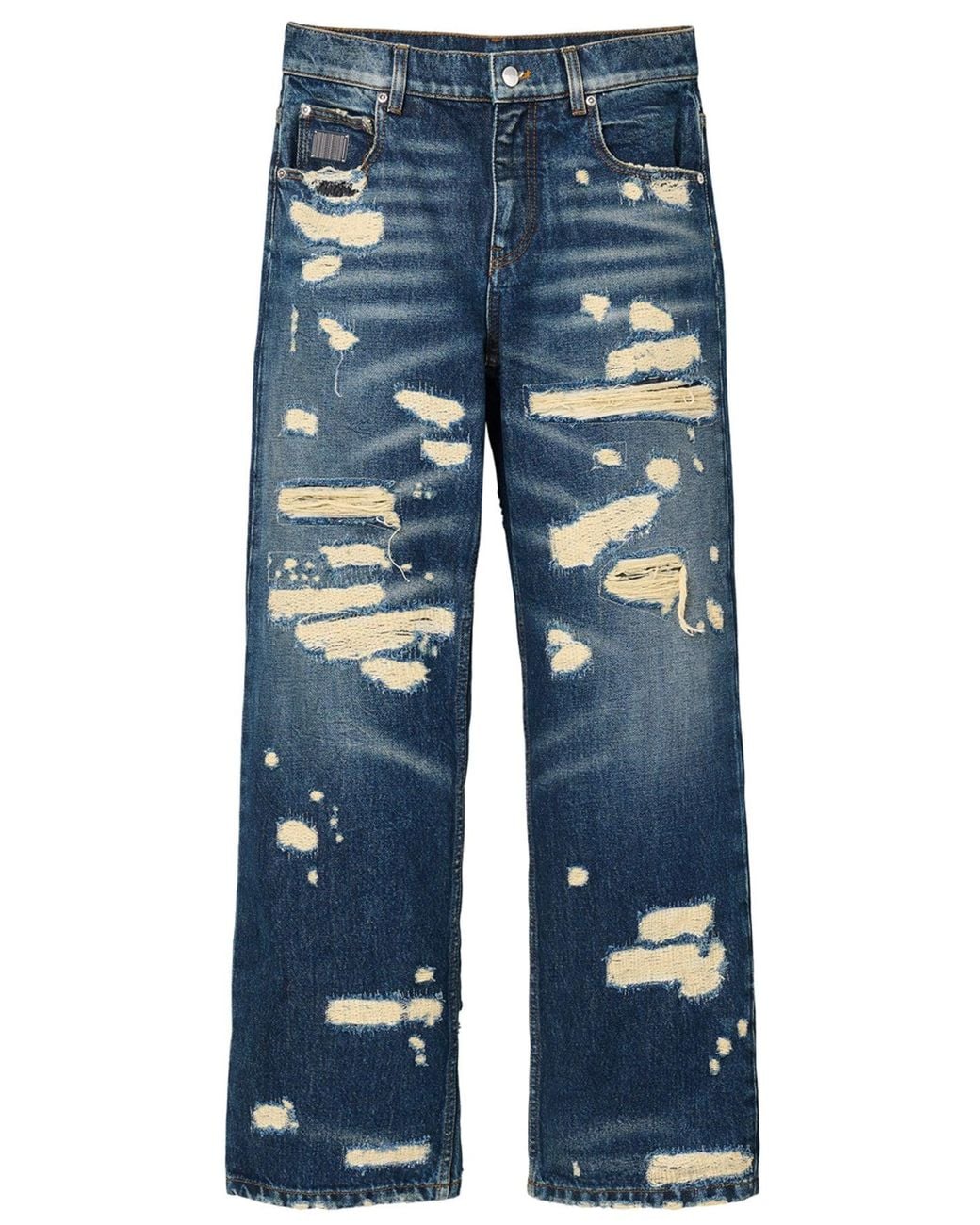 Marc Jacobs Blue 'Rip And Repair Straight' Jeans