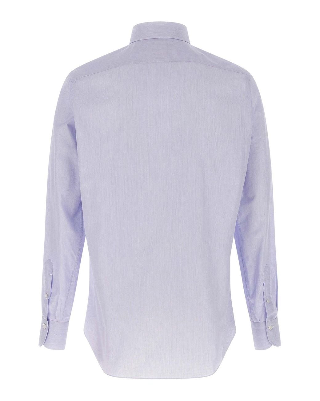 Camicia di Finamore 1925 in Purple da Uomo