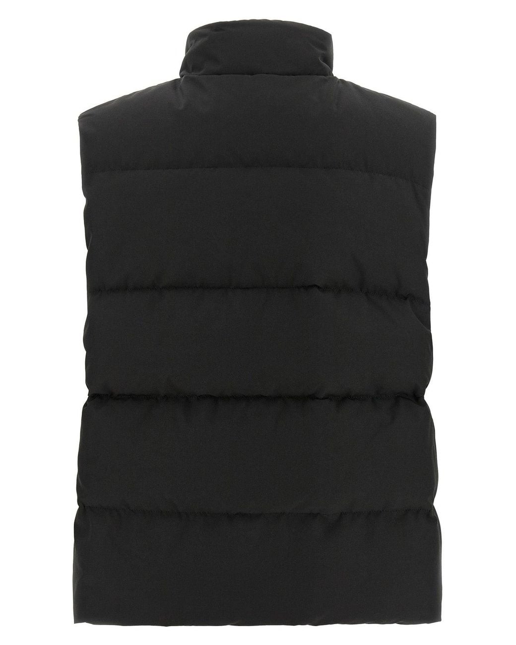 Canada Goose Black Vest With Tonal Logo Patch