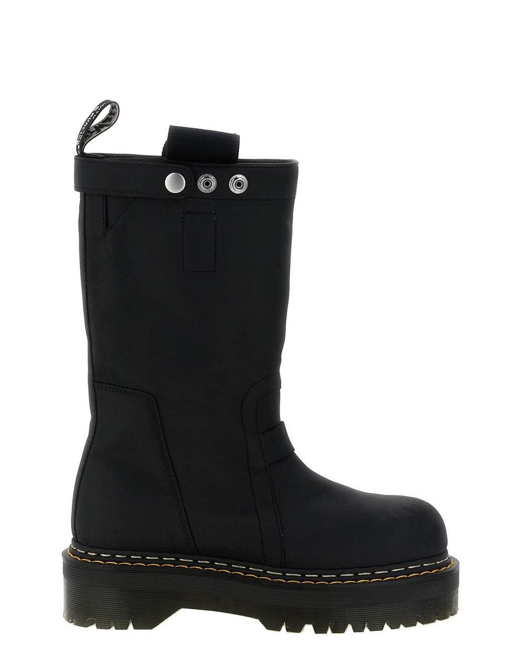 Rick Owens Black Dr. Martens X 'Quad Sole Pull On' Boot for men