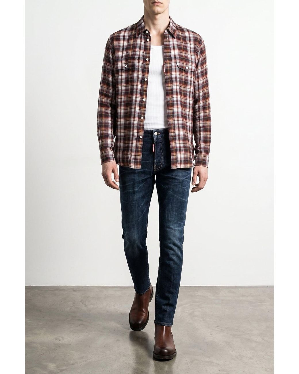 DSquared² Blue Jeans With Signature Fly Tag for men