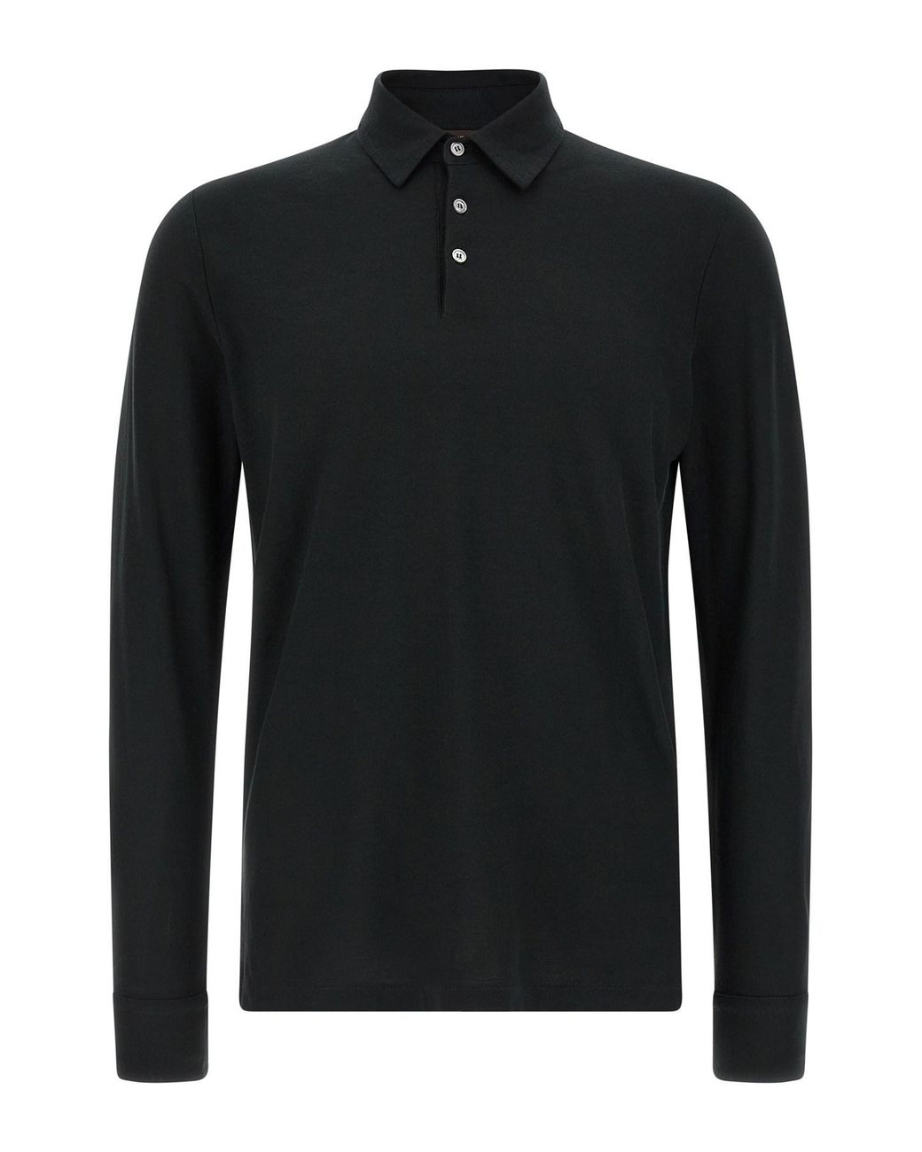 Zanone Black 'ice Cotton' Polo Shirt for men